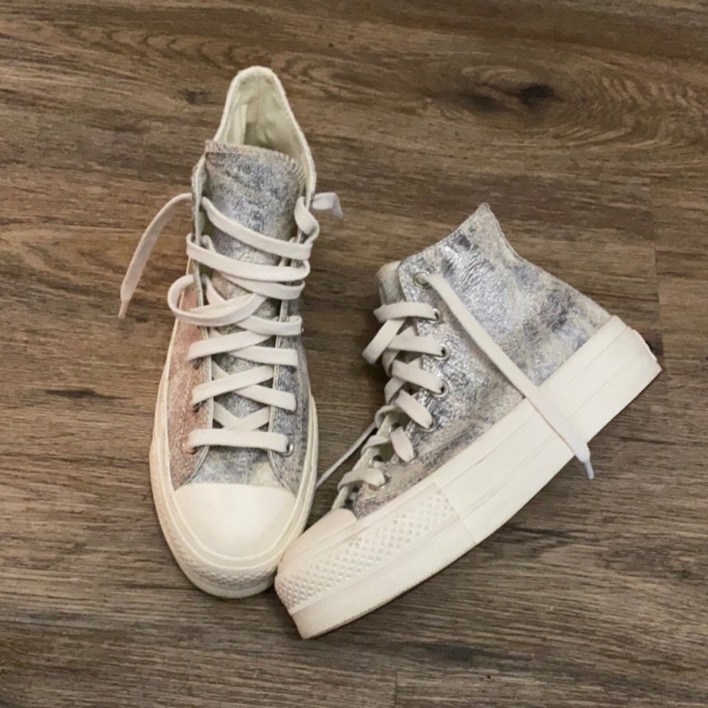 Metallic Converse Platform